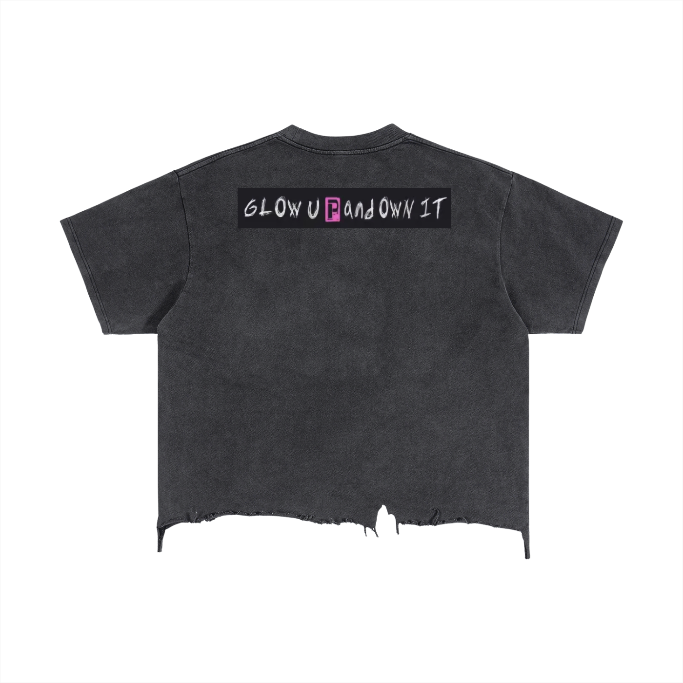 Vintage Wash Boxy Distressed Hem T-Shirt