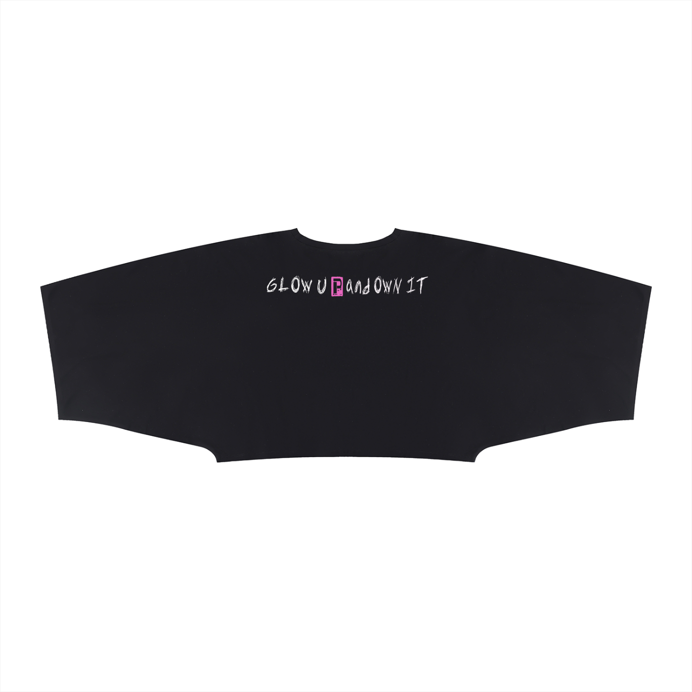 Glow Up and Own It boxy cropped workout gear female boxer