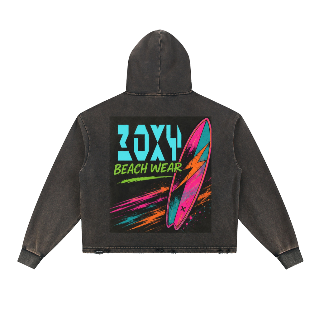 Boxy distressed hoodie,Beach hoodie,Distressed beach hoodie,Surfer hoodie ,Cool hoodie,2006 summer beach hoodie 