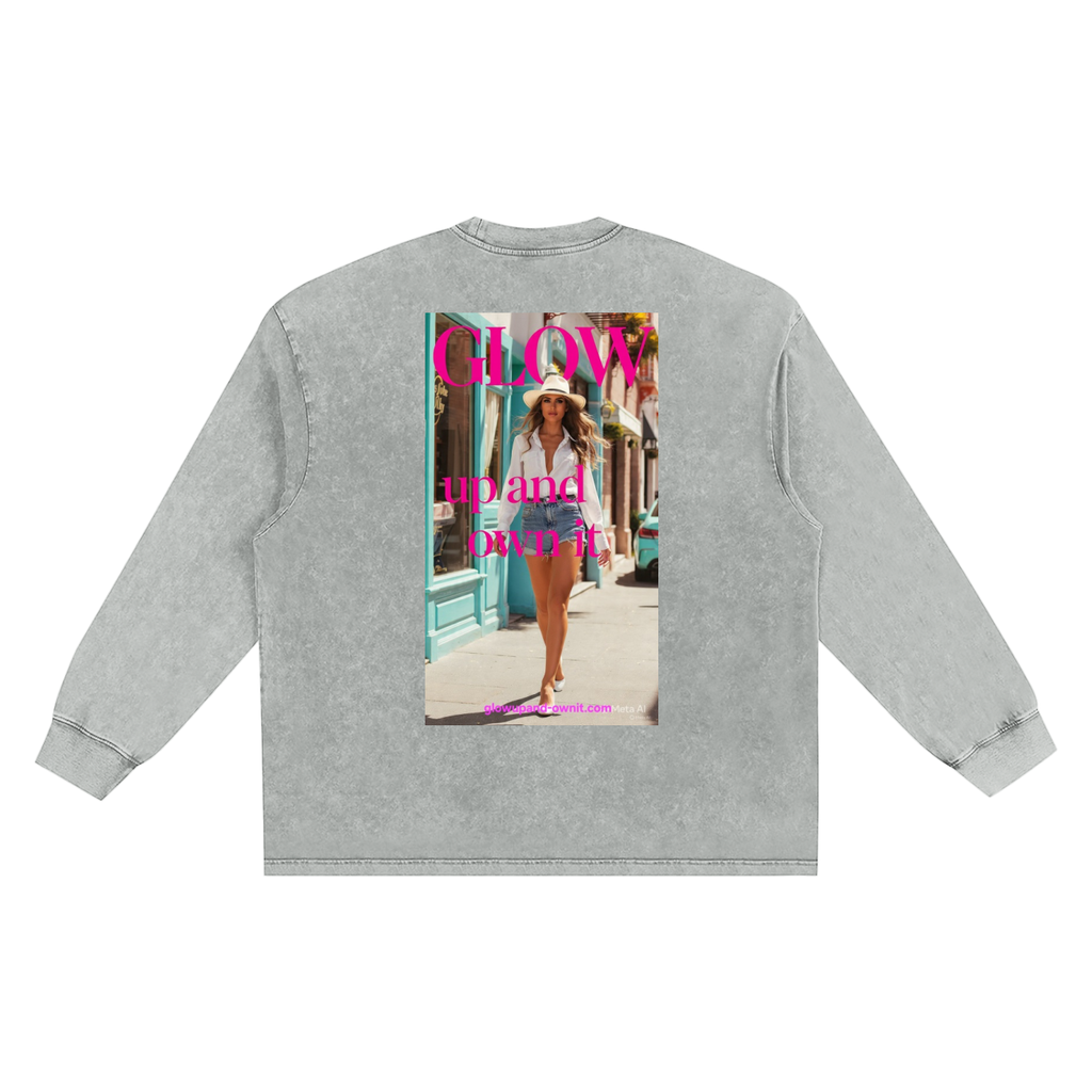 Snow Washed Frayed Edge T-Shirt