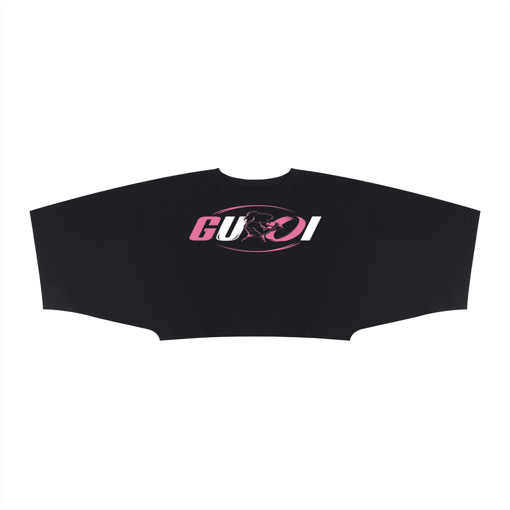 Glow Up and Own It boxy cropped workout gear female boxer