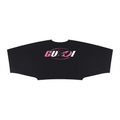 Glow Up and Own It boxy cropped workout gear female boxer