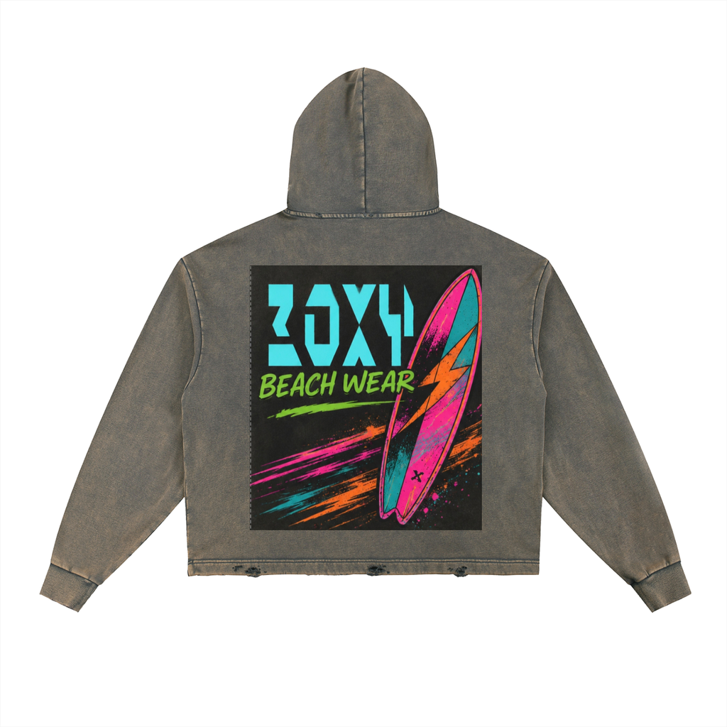 Boxy distressed hoodie,Beach hoodie,Distressed beach hoodie,Surfer hoodie ,Cool hoodie,2006 summer beach hoodie 