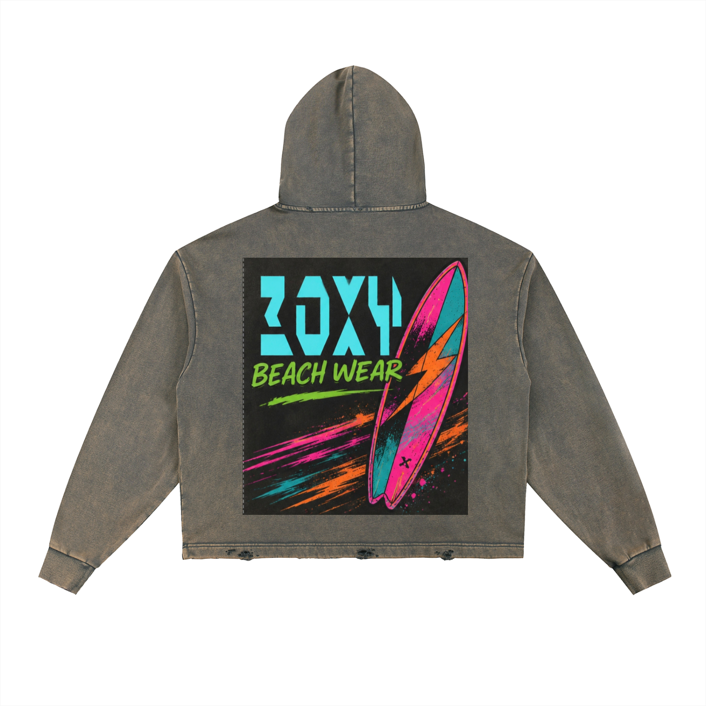 Boxy distressed hoodie,Beach hoodie,Distressed beach hoodie,Surfer hoodie ,Cool hoodie,2006 summer beach hoodie 