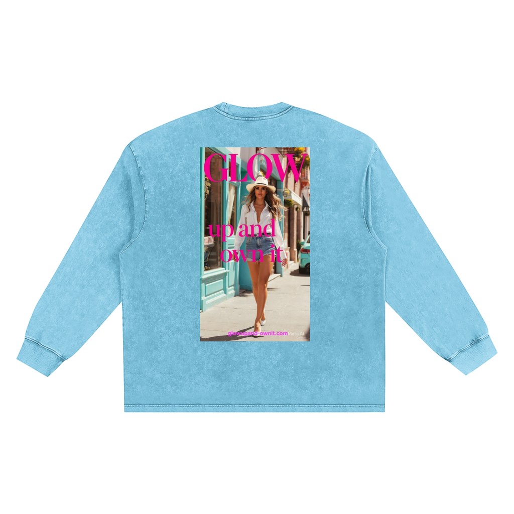 Snow Washed Frayed Edge T-Shirt
